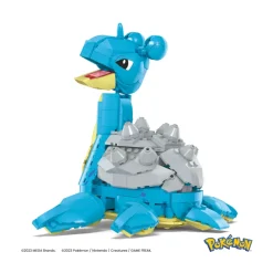 Mega Pokemon Lapras Da Costruire E Collezionare Con 527 Pezzi E Sistema Mattoncino Movimento, Alto 17+ Cm, Personaggio Da Esporre, 8+ Anni, Hkt26
