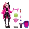 Monster High Draculaura Creepover Party, Bambola Con Outfit Dettagliato E Accessori Per Il Pigiama Party, Cucciolo Di Pipistrello Conte Fabulous Incluso