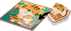 Montessori Baby Legno Puzzle Animals