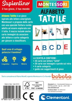 Montessori Carte Alfabeto Tattile