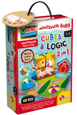Montessoribaby Legno Cubes And Logic 2 In 1