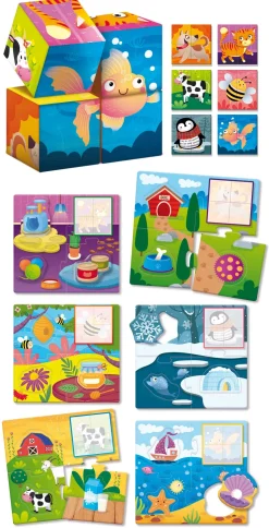 Montessoribaby Legno Cubes And Logic 2 In 1