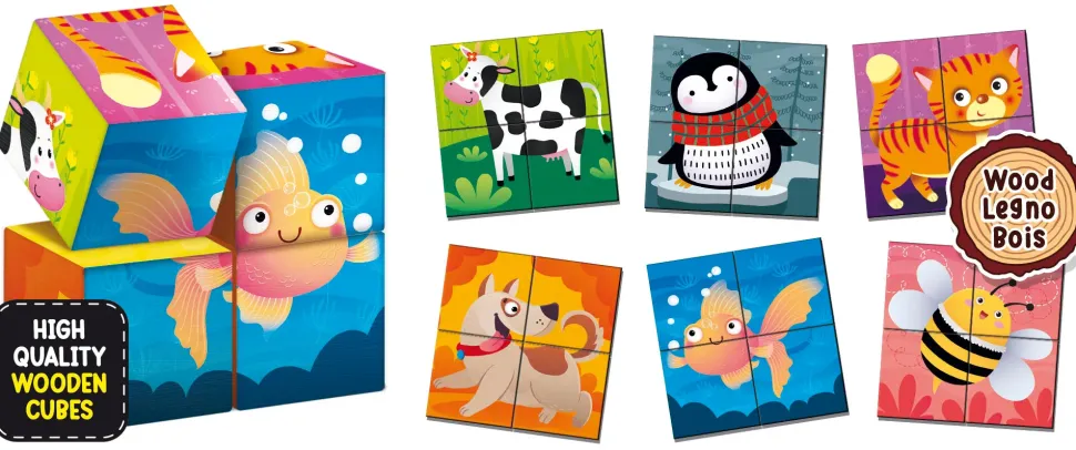 Montessoribaby Legno Cubes And Logic 2 In 1