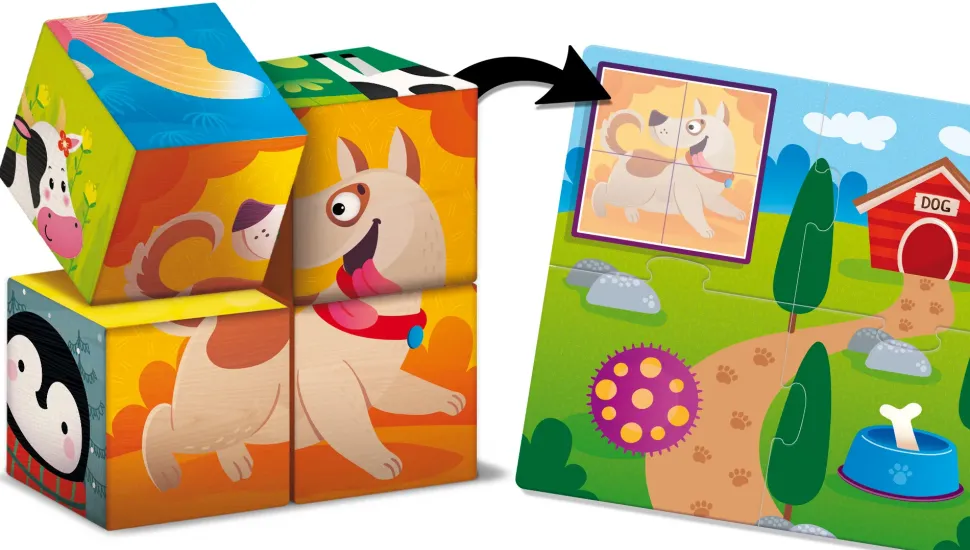 Montessoribaby Legno Cubes And Logic 2 In 1