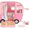 Na Na Na Surprise Kitty-Cat-Camper Rosa Con Orecchie E Coda Da Gatto 7 Aree Di Giochi Tra Cui Cucina Completa, Amaca E Accessori