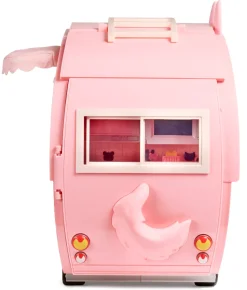 Na Na Na Surprise Kitty-Cat-Camper Rosa Con Orecchie E Coda Da Gatto 7 Aree Di Giochi Tra Cui Cucina Completa, Amaca E Accessori