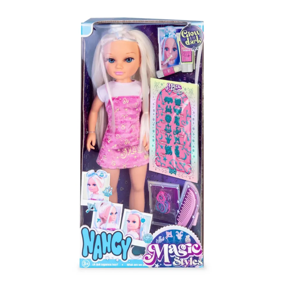 Nancy Magic Style, Bambola Nancy Da 42 Cm Con Accessori Che Brillano Al Buio. Per Bambine/I Dai 3 Anni.