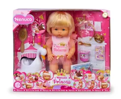 Nenuco Princess, Bambola 42 Cm Con Capelli Biondi E 10 Accessori
