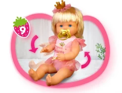 Nenuco Princess, Bambola 42 Cm Con Capelli Biondi E 10 Accessori