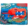 Nerf Dinosquad Blaster Lancia-Dardi Raptor-Slash, Con Tamburo Rotante Da 6 Dardi E Azione Raffica