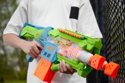 Nerf Elite 2.0, Blaster Lancia-Dardi Double Punch, 50 Dardi Nerf Elite, 2 Caricatori Da 10 Dardi, Blaster Nerf Motorizzato, Dagli 8 Anni In Su