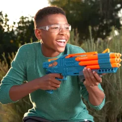 Nerf Elite 2.0, Blaster Ranger Pd-5, Raffica A 5 Canne, 10 Dardi Nerf Elite, Facile Da Usare, Portadardi, Azione A Pompa