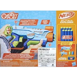 Nerf Elite Junior Explorer, Blaster Facile Da Usare Con 8 Dardi Nerf Elite