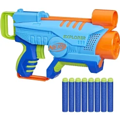 Nerf Elite Junior Explorer, Blaster Facile Da Usare Con 8 Dardi Nerf Elite