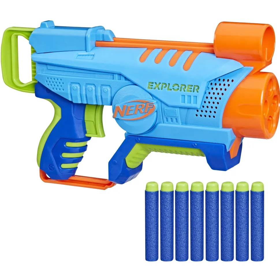 Nerf Elite Junior Explorer, Blaster Facile Da Usare Con 8 Dardi Nerf Elite