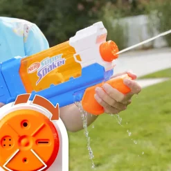 Nerf Super Soaker Flip Fill, Soaker Con 4 Stili Di Spruzzo, Riempimento Rapido, Serbatoio Da 887 Mm, Giochi D'Acqua