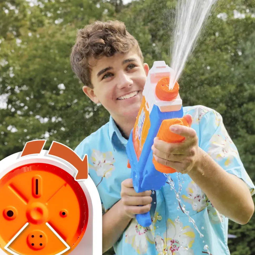 Nerf Super Soaker Flip Fill, Soaker Con 4 Stili Di Spruzzo, Riempimento Rapido, Serbatoio Da 887 Mm, Giochi D'Acqua