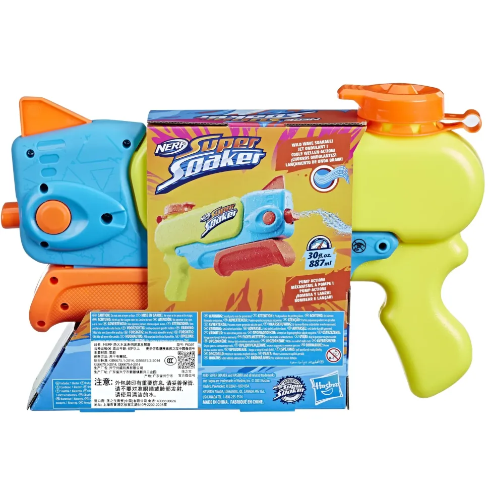 Nerf Supersoaker Wave Spray, Blaster Ad Acqua, Giochi All'Aperto E Giocattoli Ad Acqua