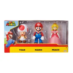 Nintendo Super Mario Personaggi Articolati 10 Cm, Pacco Da 3
