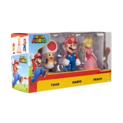 Nintendo Super Mario Personaggi Articolati 10 Cm, Pacco Da 3