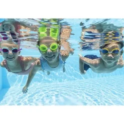 Occhialini Lightning Swimmer, 3-6 Anni, 3 Colori Assortiti In Silicone , Lenti Con Protezione Uv