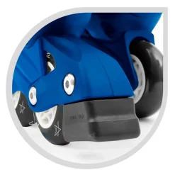 Pattini A 4 Ruote Con Taglia Regolabile E Sistema Frenante Per Bambini Misura 31-35, Fibbie Regolabili E Imbottitura Dello Stivale Disponibile In Blu E Rosa