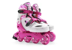 Pattini A 4 Ruote Regolabili Con Freno Posteriore Taglia 36-40, Per Offrire Sicurezza E Comfort Mentre Si Sfreccia Disponibile In Blu E Rosa