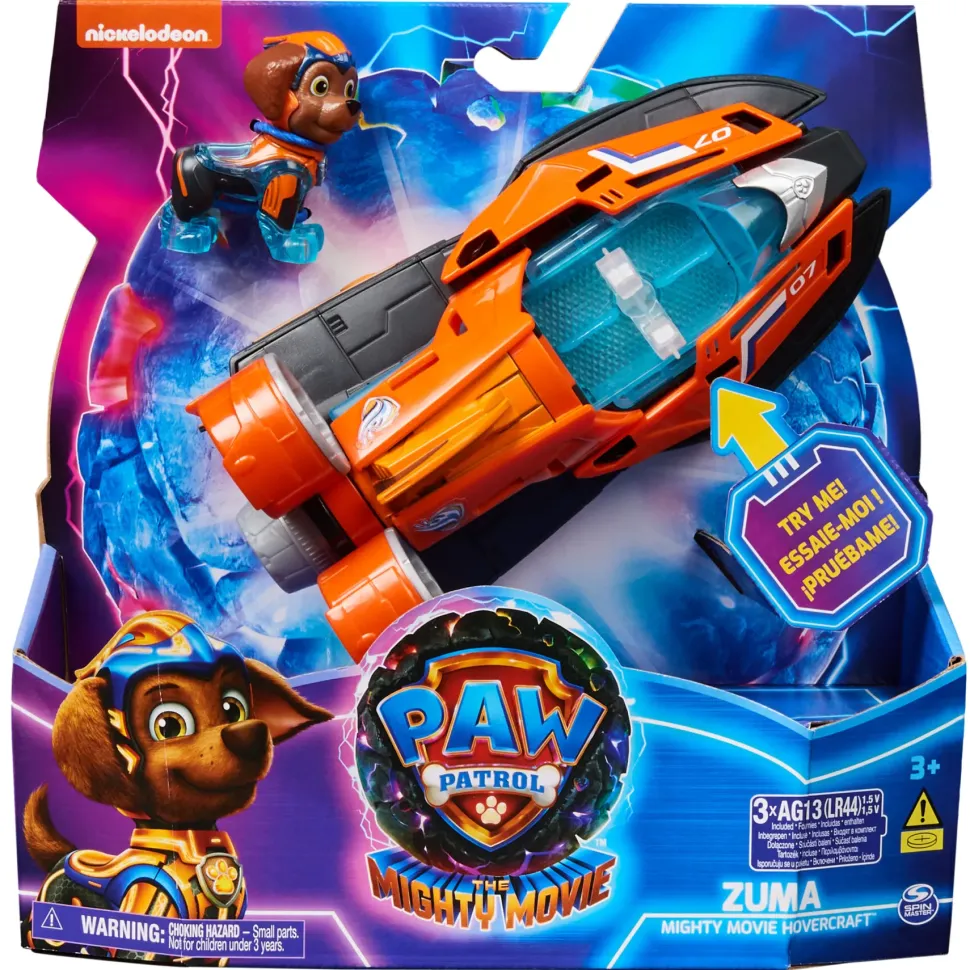 Paw Patrol, Aeroscafo Di Zuma Tematizzato Paw Patrol: Il Super Film, Con Luci E Suoni, Giochi Paw Patrol Per Bambini E Bambine, 3+ Anni