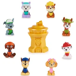 Paw Patrol, Blind Box 10° Anniversario Di Mini Personaggi Collezionabili Da 5 Cm Con Contenitore A Forma Di Torre Di Controllo (I Modelli Possono Variare), Giocattoli Per Bambini Dai 3 Anni In Su