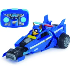 Paw Patrol: Il Super Film, Auto Radiocomandata Con Chase Super Cuccioli Modellato, Giocattoli Per Bambini E Bambine Da 3 Anni In Su