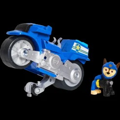 Paw Patrol, Veicolo Moto Pups Di Chase Con Motore A Retrocarica E Personaggio