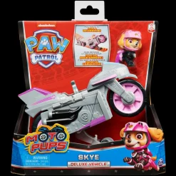 Paw Patrol, Veicolo Moto Pups Di Skye Con Motore A Retrocarica E Personaggio