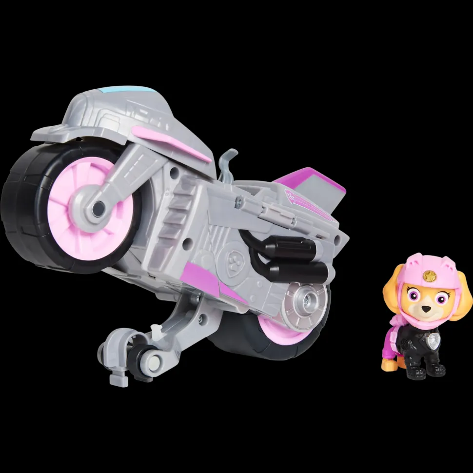 Paw Patrol, Veicolo Moto Pups Di Skye Con Motore A Retrocarica E Personaggio