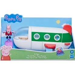 Peppa Pig Air Peppa, Veicolo Aereo Giocattolo Per Eta Prescolare Con Ruote Che Girano, Include 1 Personaggio E 1 Accessorio, Dai 3 Anni In Su