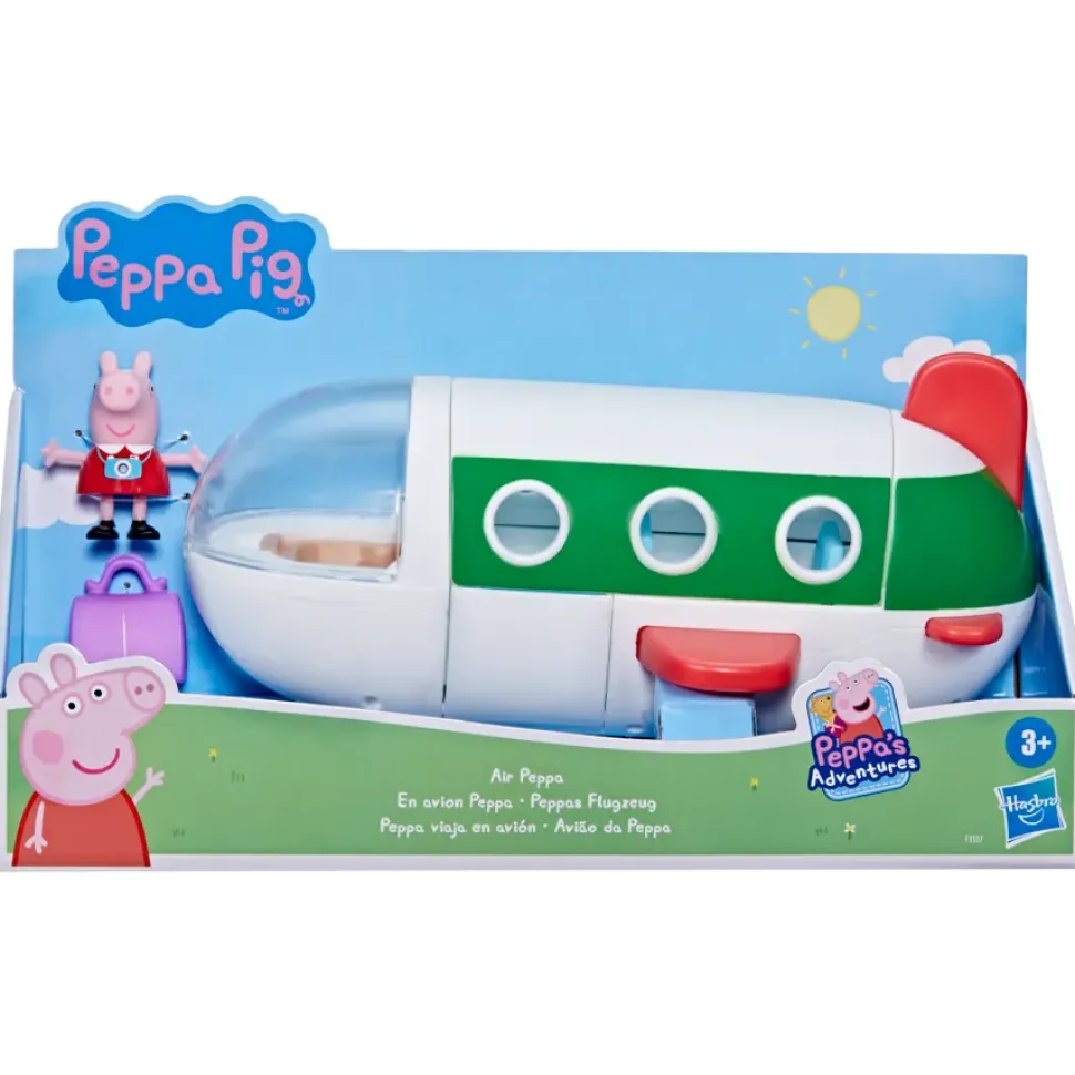 Peppa Pig Air Peppa, Veicolo Aereo Giocattolo Per Eta Prescolare Con Ruote Che Girano, Include 1 Personaggio E 1 Accessorio, Dai 3 Anni In Su