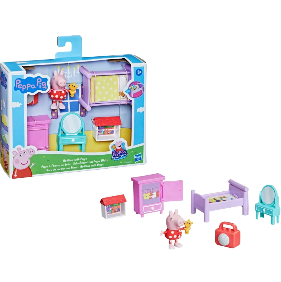 Peppa Pig Gli Spazi Di Peppa Pig, Set Di Accessori Giocattolo Con Il Personaggio Di Peppa Pig E 5 Accessori, Per Bambini Dai 3 Anni In Su