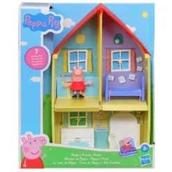 Peppa Pig La Casa Di Peppa Pig, Include Action Figure Di Peppa Pig E 6 Accessori Divertenti, Giocattolo Per Eta Prescolare Dai 3 Anni In Su