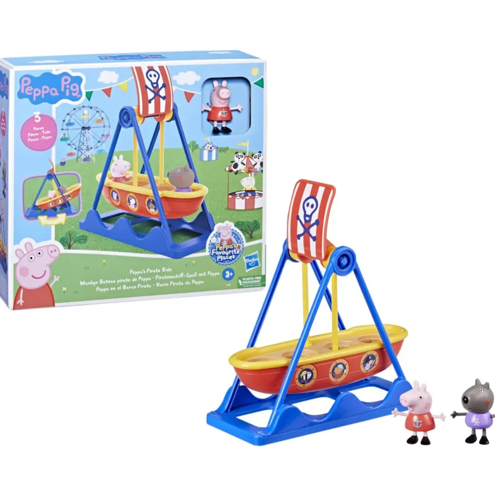 Peppa Pig La Giostra Veliero Di Peppa Pig, Playset Con Action Figure Di Peppa Pig, Giocattoli Per Bambini E Bambine