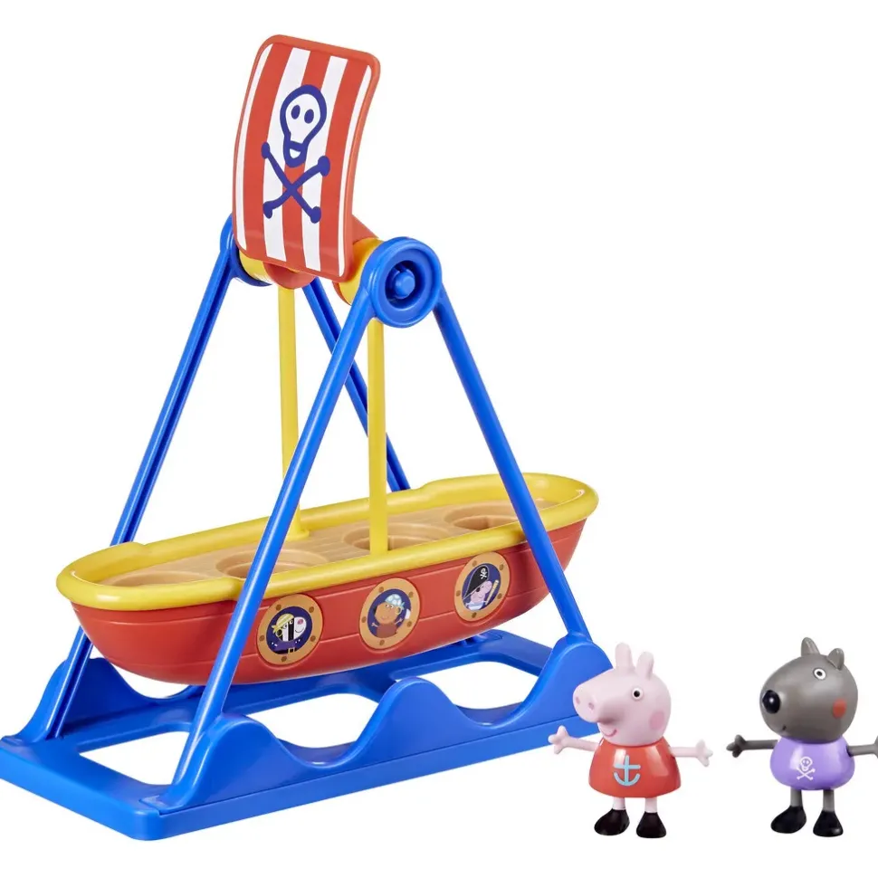 Peppa Pig La Giostra Veliero Di Peppa Pig, Playset Con Action Figure Di Peppa Pig, Giocattoli Per Bambini E Bambine