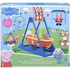 Peppa Pig La Giostra Veliero Di Peppa Pig, Playset Con Action Figure Di Peppa Pig, Giocattoli Per Bambini E Bambine