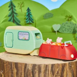 Peppa Pig La Roulotte Di Peppa Pig, Playset Con 6 Accessori E 3 Action Figure