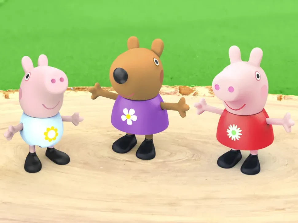 Peppa Pig La Roulotte Di Peppa Pig, Playset Con 6 Accessori E 3 Action Figure