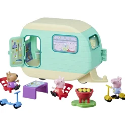 Peppa Pig La Roulotte Di Peppa Pig, Playset Con 6 Accessori E 3 Action Figure