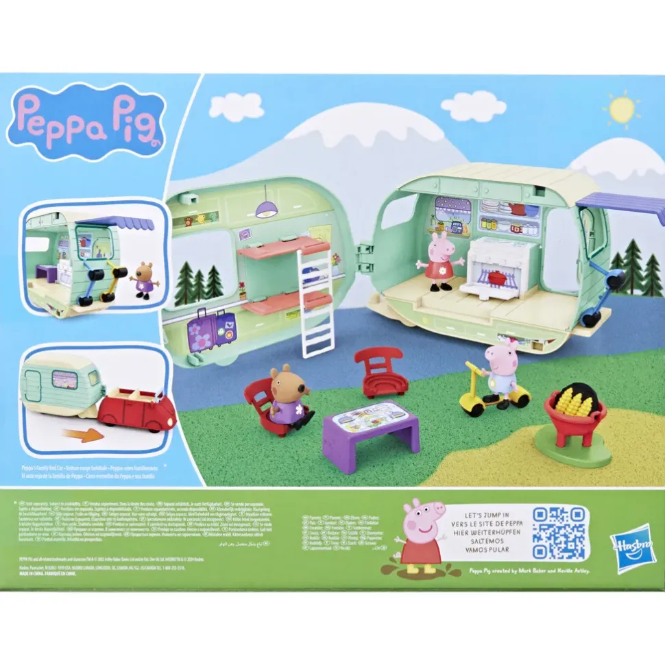 Peppa Pig La Roulotte Di Peppa Pig, Playset Con 6 Accessori E 3 Action Figure