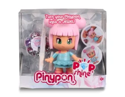 Pinypon Pop & Shine, Personaggio Pinypon Da 17 Cm, Con Oltre 500 Cristalli Colorati, Per Bambine/I Da 4 Anni