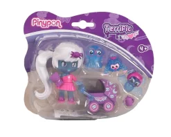 Pinypon Terrific My Monsters & Me, Personaggio Pinypon Fantasma E 3 Animali Domestici, Con Accessori. Per Bambine/I Da 4 Anni