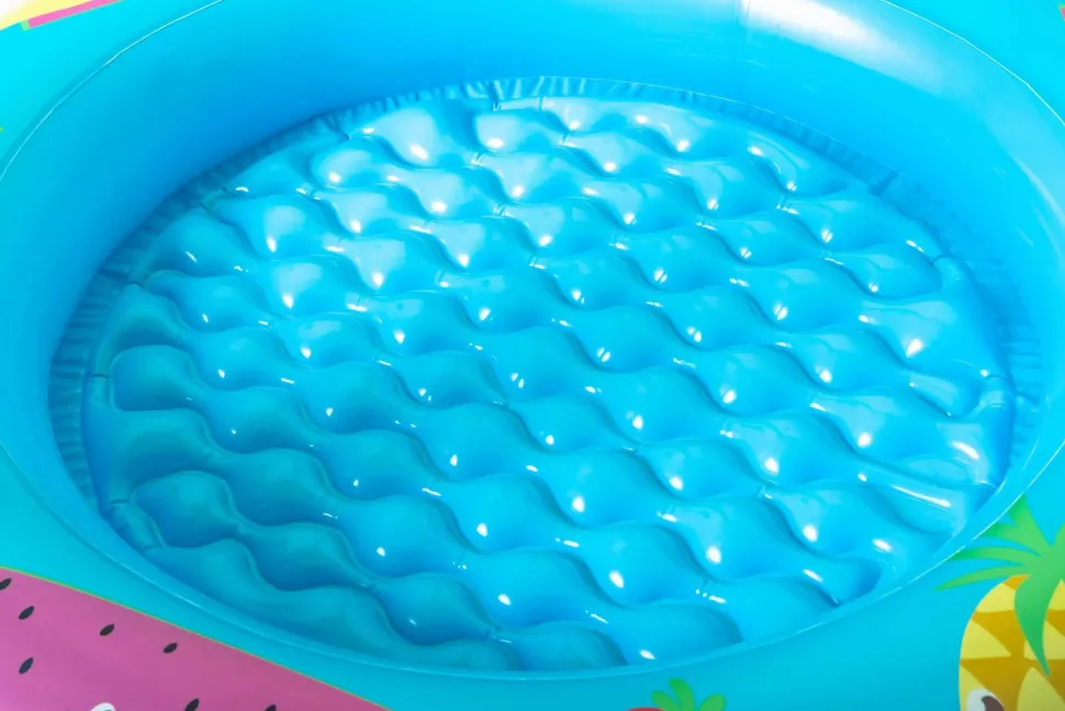 Piscina Frutti Con Fondo Gonfiabile E Copertura, Cm. 94X89X79, Protezione Uv 50+ Pf