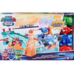 Pj Masks Super Pigiamini, Pista Delle Macchinine, Playset Con Pista E 4 Macchine Pj Masks, Per Bambini Dai 3 Anni In Su