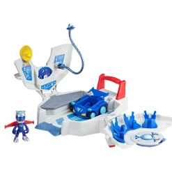 Pj Masks Super Pigiamini, Playset Pj Power Q, Set Del Quartier Generale Dei Superpigiamini Con Auto E Action Figure, Giocattoli A Tema Supereroi Per Bambini E Bambine Dai 3 Anni In Su