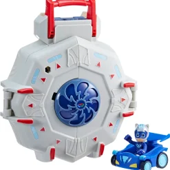 Pj Masks Super Pigiamini, Playset Pj Power Q, Set Del Quartier Generale Dei Superpigiamini Con Auto E Action Figure, Giocattoli A Tema Supereroi Per Bambini E Bambine Dai 3 Anni In Su